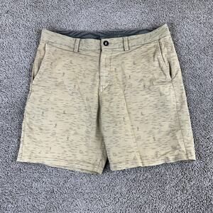 Lost Shorts Mens 36 Beige Gray Ocean Sea Monsters Performance Hybrid Chino